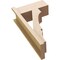 Ekena Millwork 7 1/2-in W x 16-in D x 28-in H Balboa Block Rough Cedar Woodgrain TimberThane Outlooker, Primed Tan OUTUR075X16X28BOA44RCPR - alternate 4